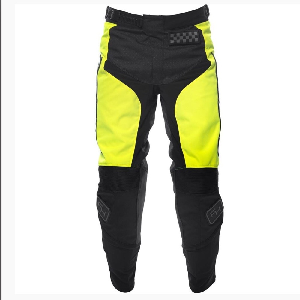 FASTHOUSE 2023 GRINDHOUSE HI-VIZ / BLACK KIDS MOTO PANTS SZ- 24